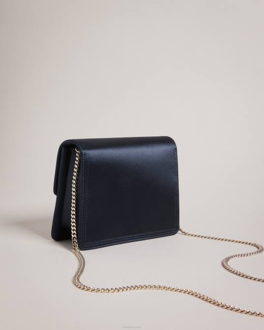 Ted Baker mujer 2ZFP748 bolsas bandolera kienya de satén azul oscuro
