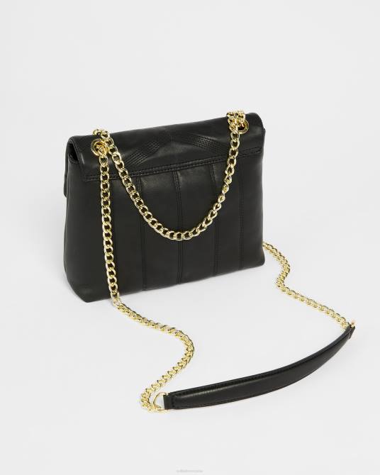 Ted Baker mujer 2ZFP750 bolsas bolso bandolera ayalina mini acolchado de piel negro