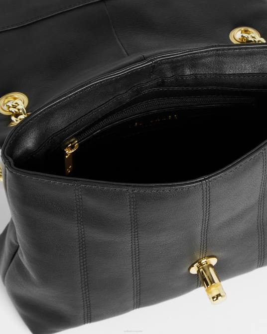 Ted Baker mujer 2ZFP750 bolsas bolso bandolera ayalina mini acolchado de piel negro
