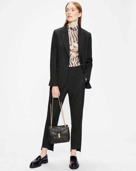 Ted Baker mujer 2ZFP750 bolsas bolso bandolera ayalina mini acolchado de piel negro