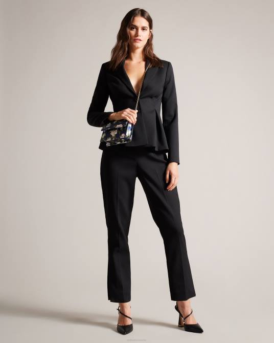 Ted Baker mujer 2ZFP751 bolsas bandolera jenia de satén con estampado floral azul oscuro