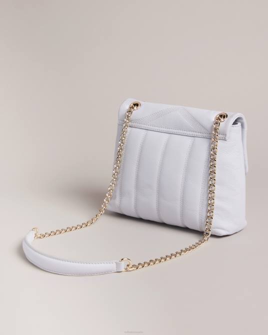 Ted Baker mujer 2ZFP752 bolsas bolso bandolera ayalina mini acolchado de piel azul claro