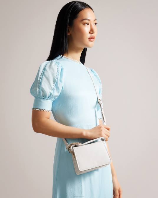 Ted Baker mujer 2ZFP759 bolsas bandolera emie con detalle de joya crudo