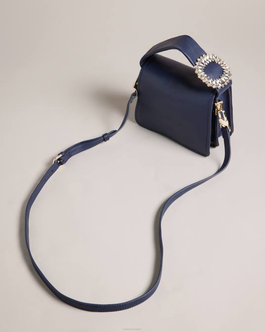 Ted Baker mujer 2ZFP794 bolsas bandolera emie con detalle de joya azul oscuro