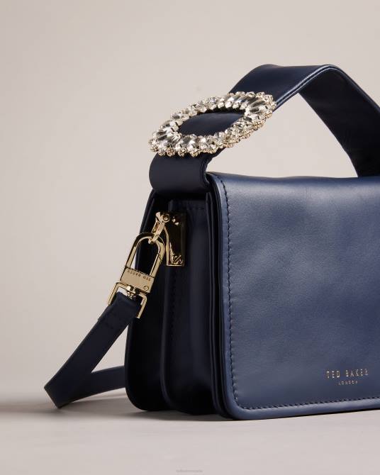 Ted Baker mujer 2ZFP794 bolsas bandolera emie con detalle de joya azul oscuro