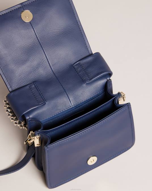Ted Baker mujer 2ZFP794 bolsas bandolera emie con detalle de joya azul oscuro