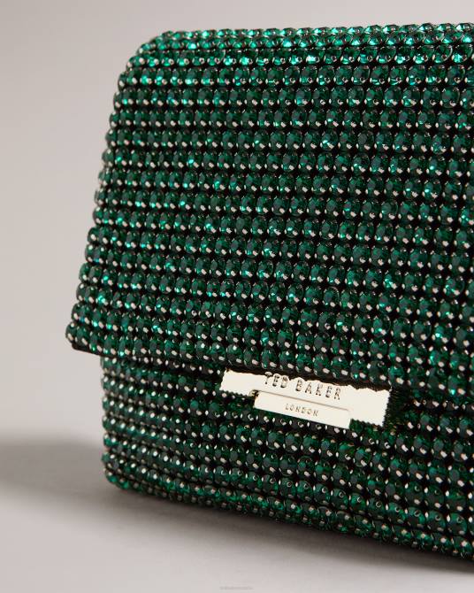 Ted Baker mujer 2ZFP795 bolsas bandolera mini con cristales brillantes verde