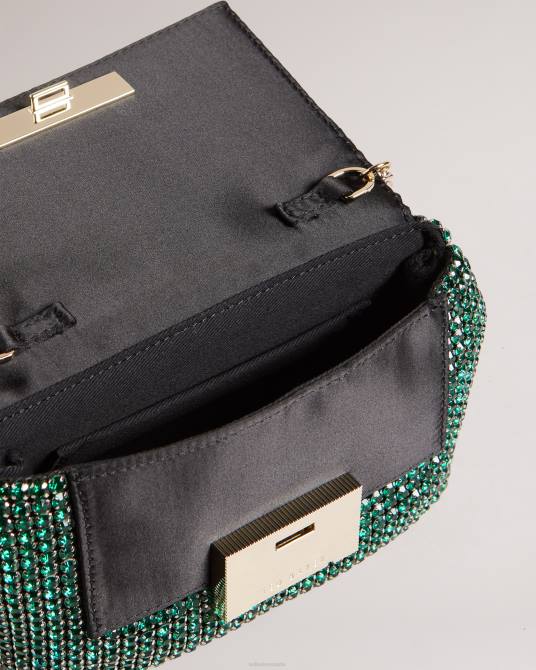 Ted Baker mujer 2ZFP795 bolsas bandolera mini con cristales brillantes verde