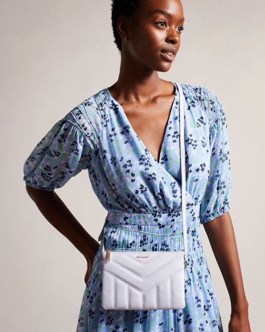 Ted Baker mujer 2ZFP797 bolsas bandolera acolchada ayasini azul claro