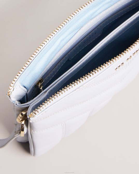 Ted Baker mujer 2ZFP797 bolsas bandolera acolchada ayasini azul claro
