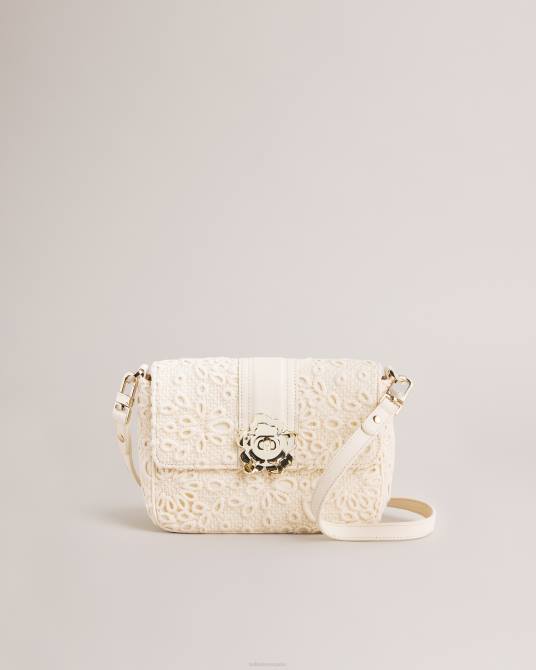Ted Baker mujer 2ZFP800 bolsas bandolera floreti magnolia de encaje Marfil