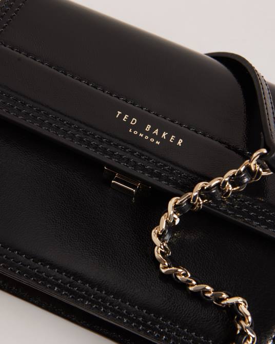 Ted Baker mujer 2ZFP803 bolsas bolso crossbody libbe de cuero negro