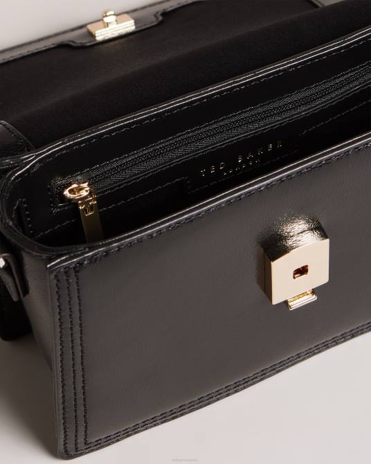 Ted Baker mujer 2ZFP803 bolsas bolso crossbody libbe de cuero negro