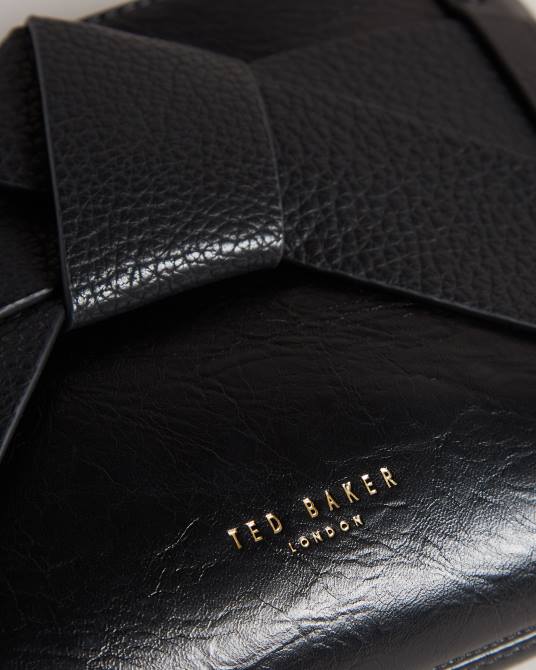 Ted Baker mujer 2ZFP810 bolsas bandolera jimsina de poliuretano con lazo negro