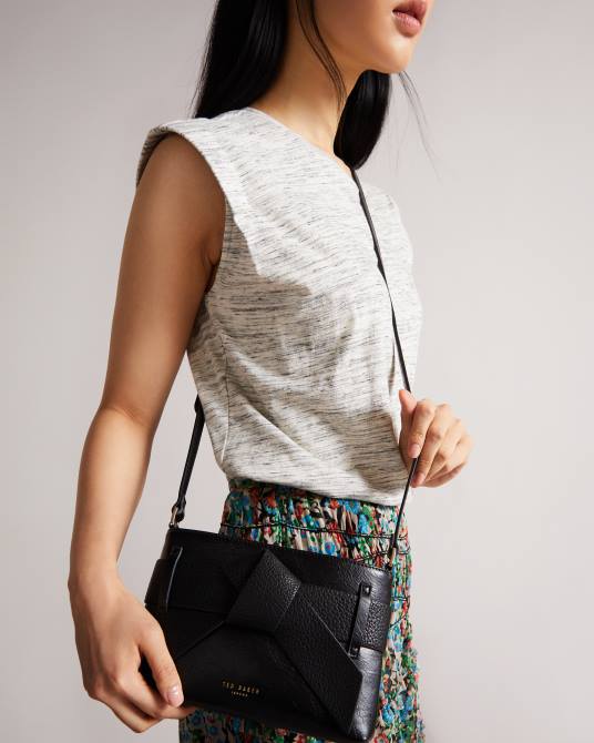 Ted Baker mujer 2ZFP810 bolsas bandolera jimsina de poliuretano con lazo negro