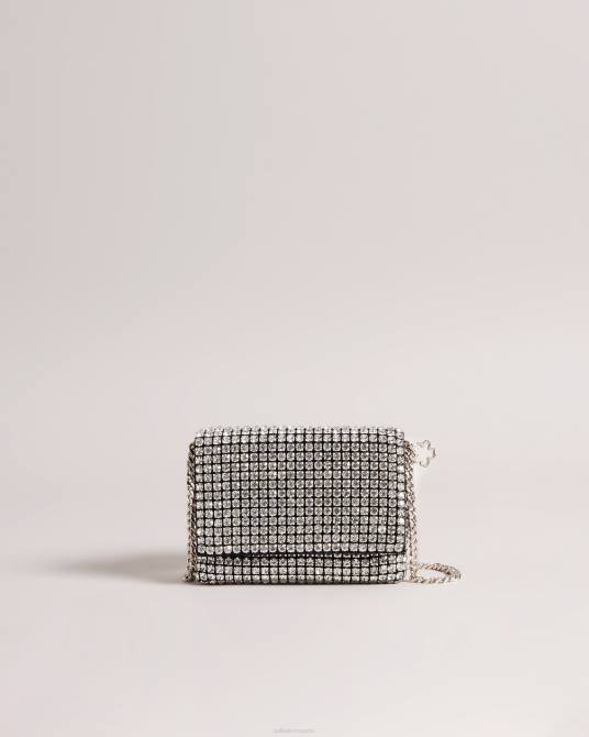 Ted Baker mujer 2ZFP813 bolsas bandolera con cristales gliteri plata