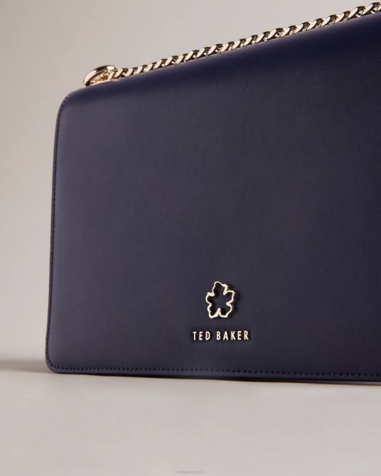 Ted Baker mujer 2ZFP814 bolsas bandolera jorjey con ojales y flores azul oscuro