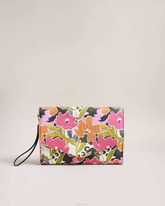 Ted Baker mujer 2ZFP812 bolsas magnoly bolso de mano con estampado magnolia rosa