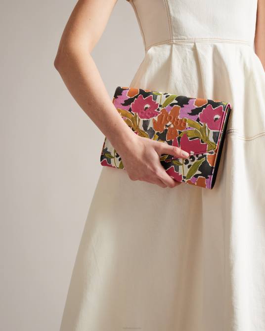 Ted Baker mujer 2ZFP812 bolsas magnoly bolso de mano con estampado magnolia rosa
