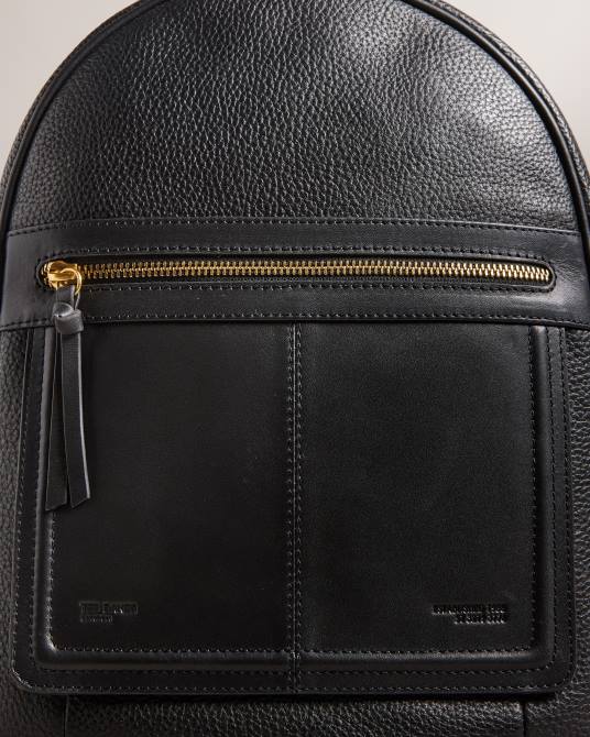 Ted Baker mujer 2ZFP669 bolsas mochila nishay de piel brillante negro
