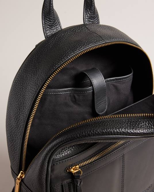 Ted Baker mujer 2ZFP669 bolsas mochila nishay de piel brillante negro