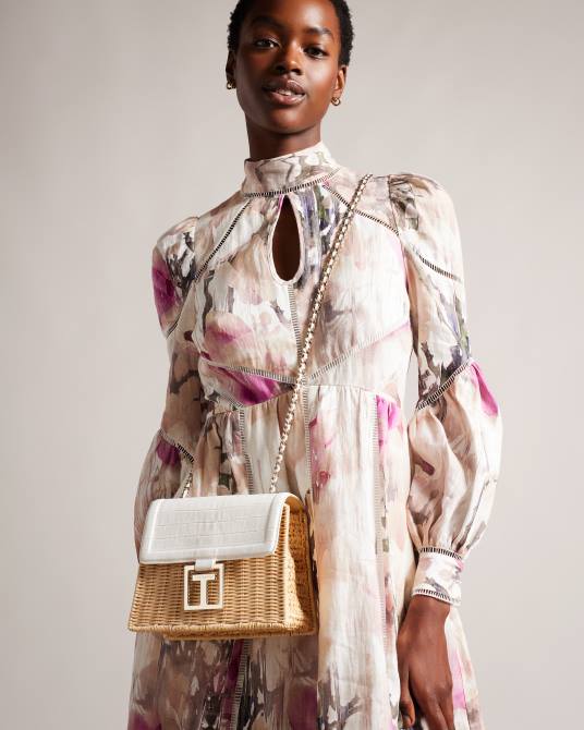 Ted Baker mujer 2ZFP698 bolsas bolso cesta jaylisi imitación cocodrilo crudo