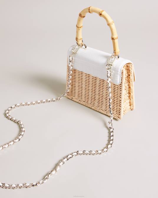 Ted Baker mujer 2ZFP717 bolsas bolso canasto jaynina mini imitación cocodrilo crudo