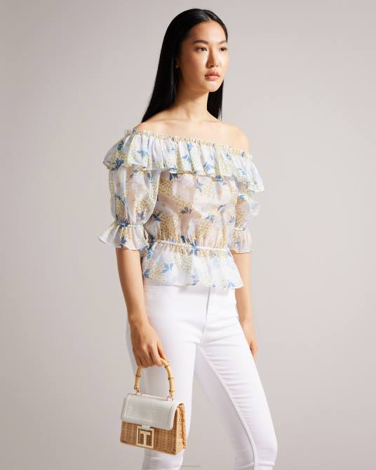 Ted Baker mujer 2ZFP717 bolsas bolso canasto jaynina mini imitación cocodrilo crudo