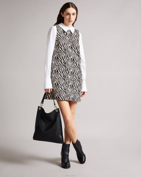 Ted Baker mujer 2ZFP785 bolsas bolso hobo grande con cincha y logo darcita negro