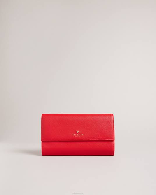 Ted Baker mujer 2ZFP801 bolsas billetera de viaje viajera rojo