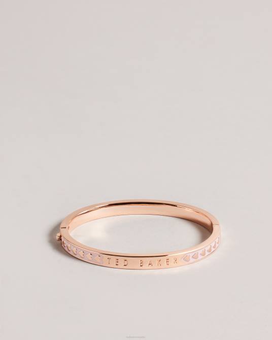 Ted Baker mujer 2ZFP1038 joyas brazalete eellie con corazón esmaltado Rosa palido