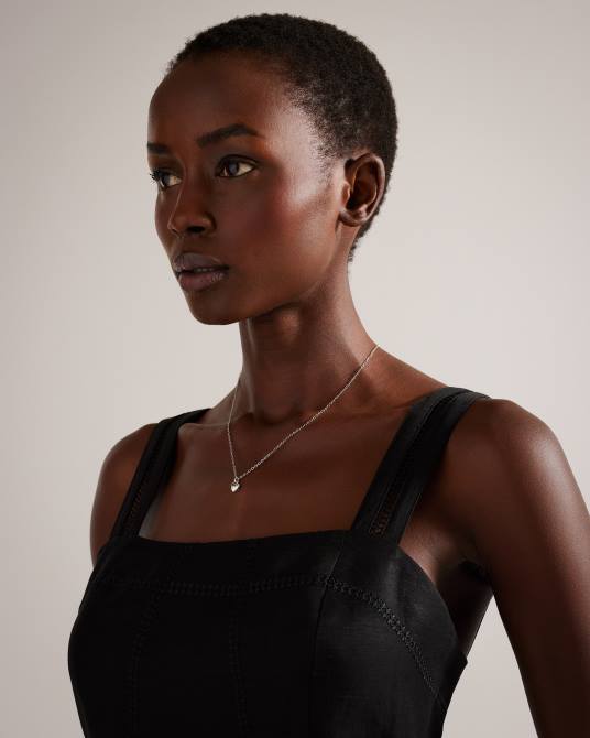 Ted Baker mujer 2ZFP1006 joyas collar con colgante de corazón hara color plata