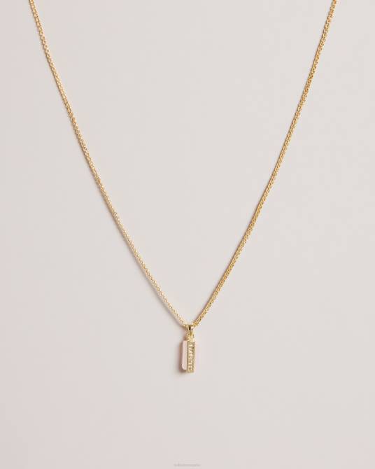 Ted Baker mujer 2ZFP1019 joyas colgante de barra de gemas gianni pl-rosa