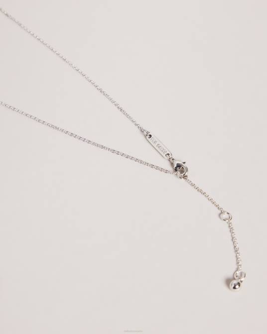 Ted Baker mujer 2ZFP1029 joyas collar con colgante de flor de Braddie color plata