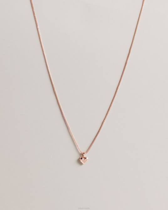 Ted Baker mujer 2ZFP1040 joyas collar con colgante de corazón brillante de sarroha color oro rosa