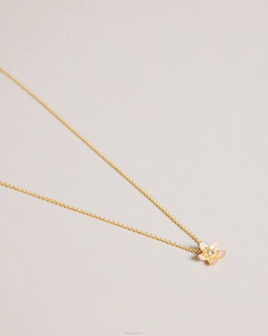 Ted Baker mujer 2ZFP1042 joyas collar con colgante de flor de Braddie pl-rosa