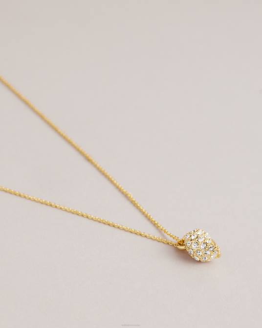 Ted Baker mujer 2ZFP1106 joyas collar con colgante de concha de cristal sorayaa color dorado