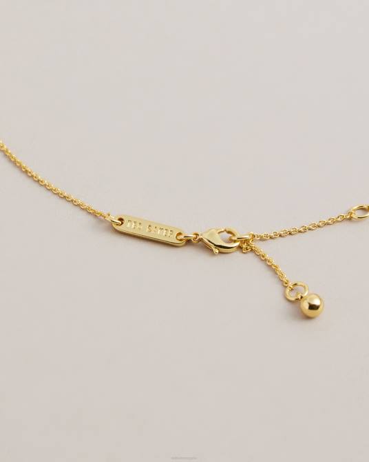 Ted Baker mujer 2ZFP1106 joyas collar con colgante de concha de cristal sorayaa color dorado