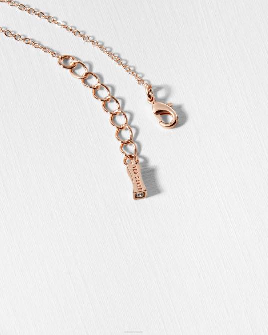 Ted Baker mujer 2ZFP1108 joyas collar elvina con botones esmaltados Bebé rosa