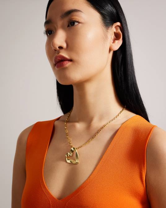 Ted Baker mujer 2ZFP1110 joyas collar con colgante de corazón infinito mareka color dorado