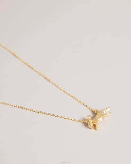 Ted Baker mujer 2ZFP1118 joyas collar con colgante de conejo rabsa color dorado