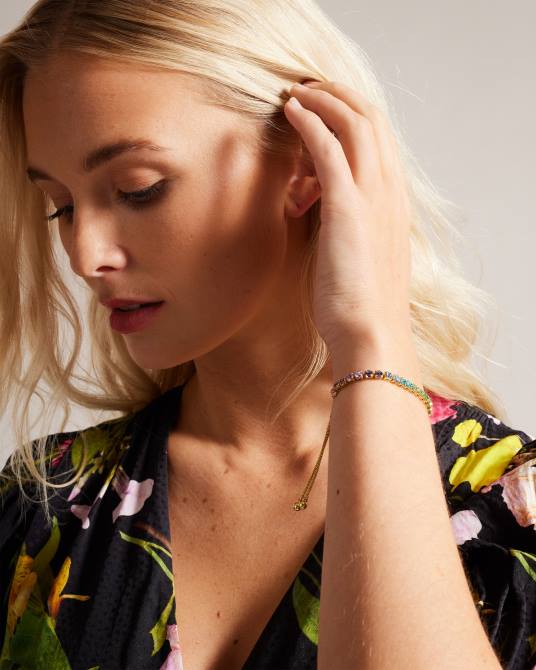 Ted Baker mujer 2ZFP1005 joyas pulsera deslizante de cristal con icono de melrah clasificado