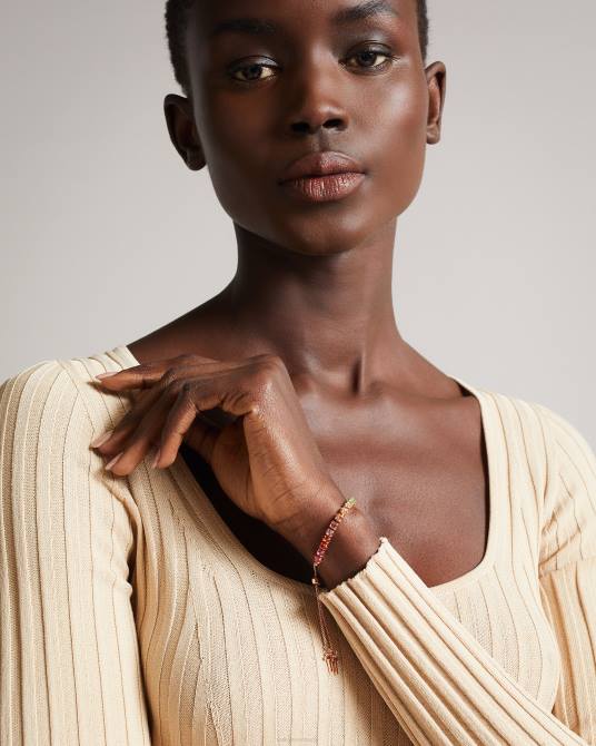 Ted Baker mujer 2ZFP1030 joyas pulsera deslizante de cristal con icono de melrah multicolor