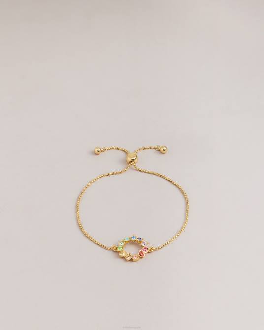 Ted Baker mujer 2ZFP1109 joyas pulsera de aro con cristales cresta multicolor