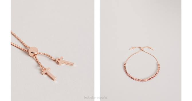 Ted Baker mujer 2ZFP1160 joyas pulsera deslizante de cristal con icono de melrah rosa