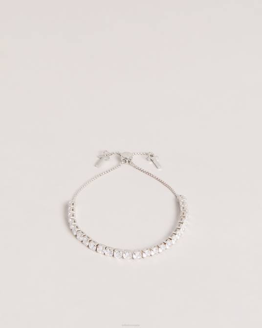 Ted Baker mujer 2ZFP969 joyas pulsera deslizante de cristal con icono de melrah color plata
