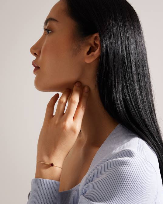 Ted Baker mujer 2ZFP977 joyas pulsera de corazón de cristal harock rojo