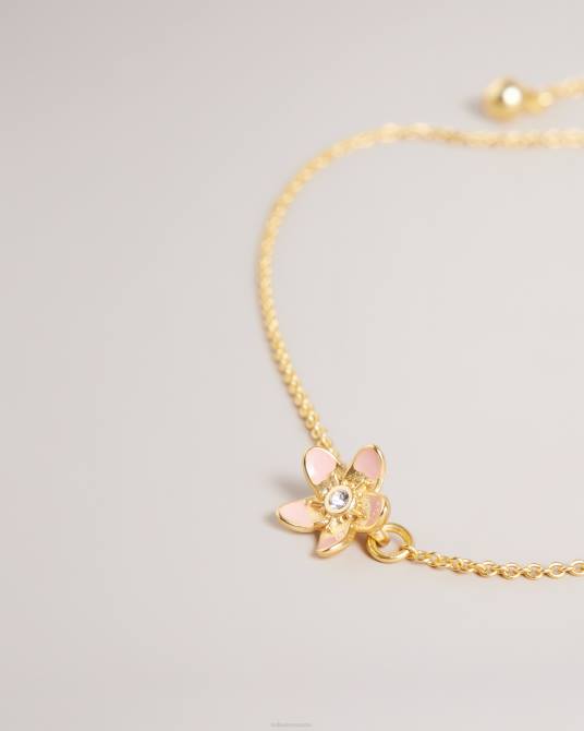 Ted Baker mujer 2ZFP982 joyas pulsera trenzada de flores pl-rosa