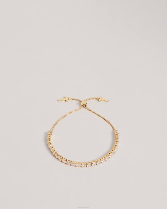 Ted Baker mujer 2ZFP992 joyas pulsera deslizante de cristal con icono de melrah color dorado