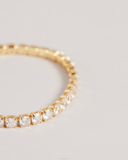 Ted Baker mujer 2ZFP992 joyas pulsera deslizante de cristal con icono de melrah color dorado
